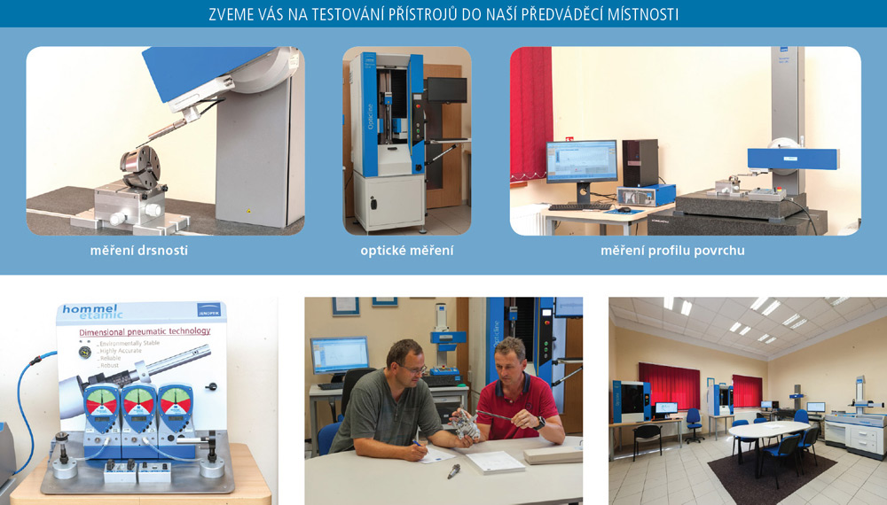 Testování přístrojů v naší předváděcí místnosti